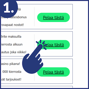 Valitse kasinobonus listaltamme.
