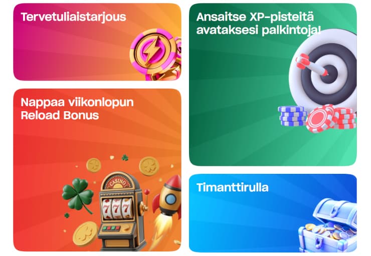 Pelaa Nyt Casino kampanjat tarjoavat ekstraa ahkerille pelaajille.