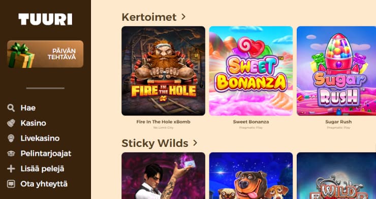 Hanki omia TuuriCasino kokemuksia.